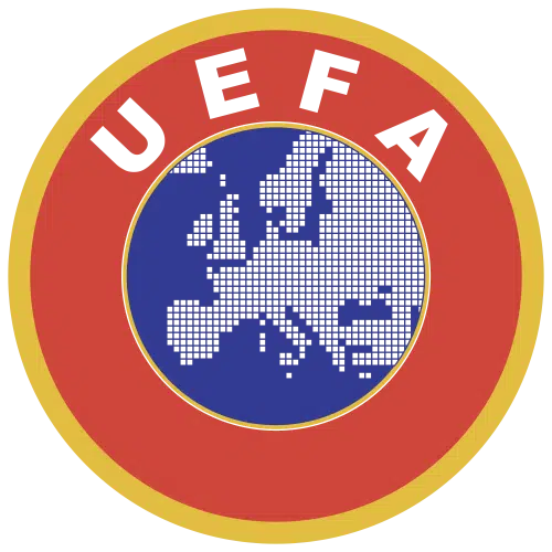 UEFA-logo, de UEFA-A Youth License van Ronnie Couwenberg.